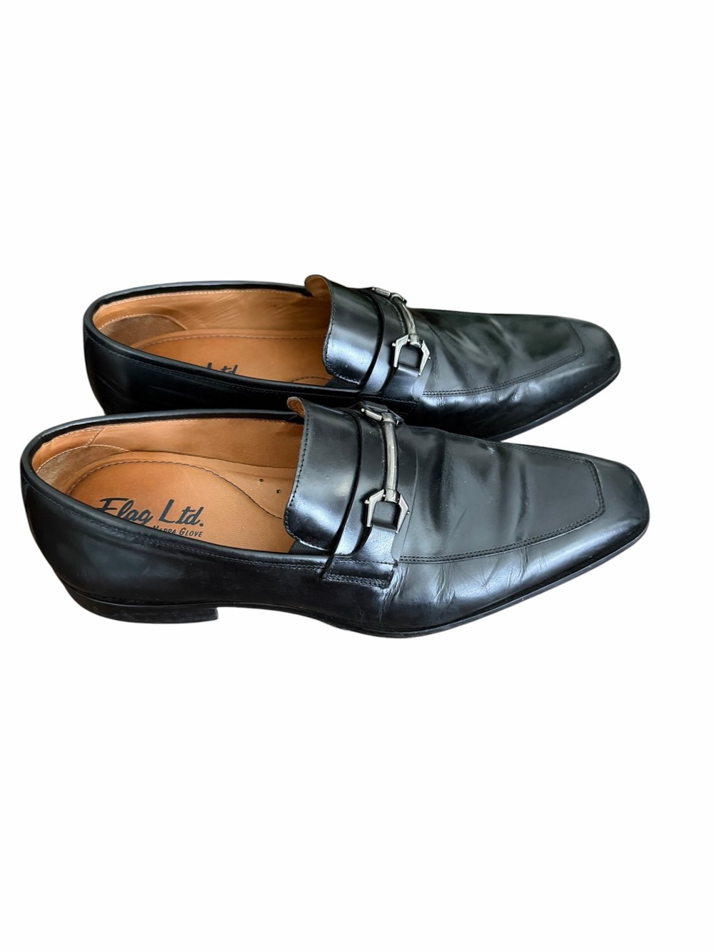Flag Ltd Noble Men’s Black Genuine Leather Horsebit Loafers